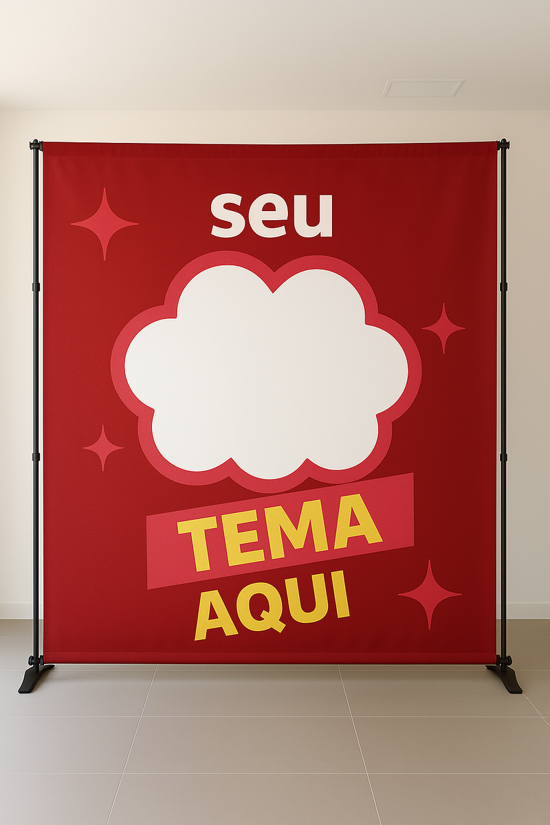 Painel Vazado Retangular Interativo + Estrutura Metálica