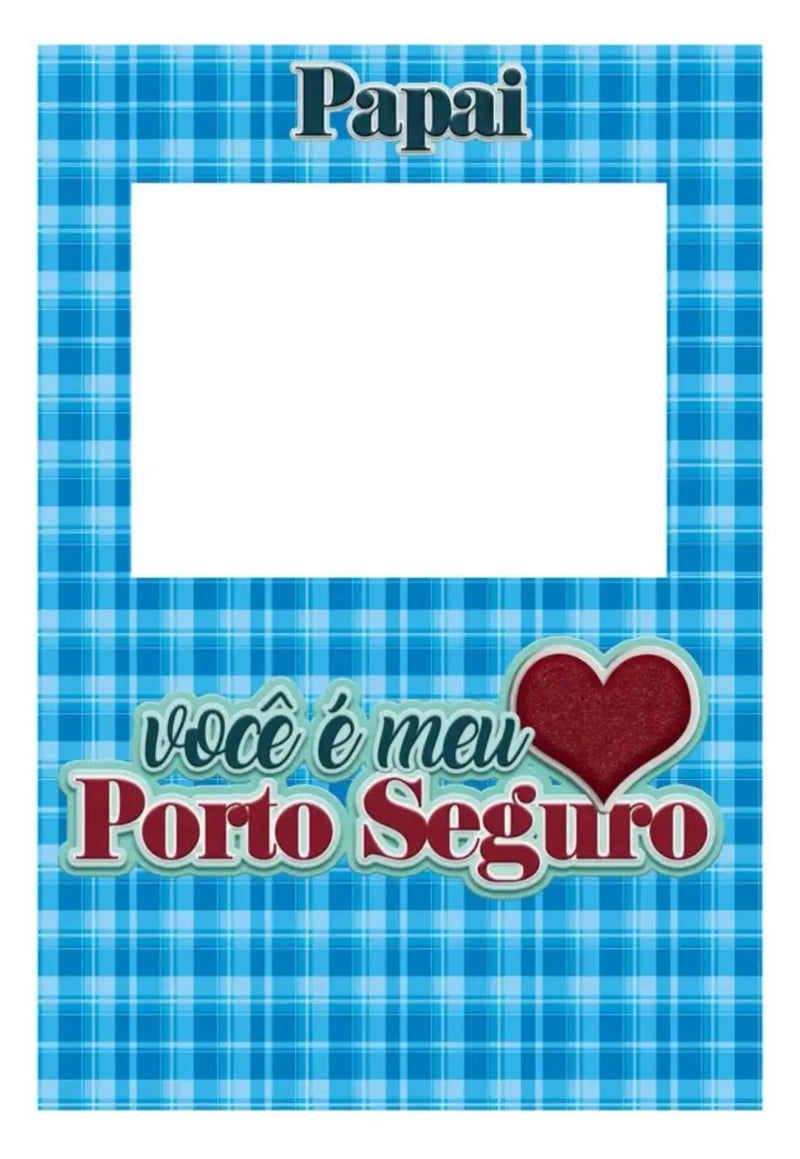 Painel Vazado Retangular Interativo + Estrutura Metálica dia dos pais