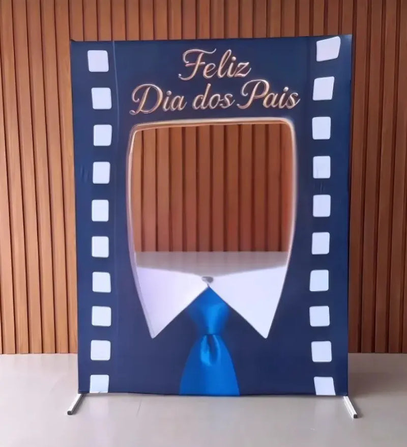 Painel Vazado Retangular Interativo + Estrutura Metálica dia dos pais