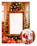 Painel mais estrutura Interativo Para Festas 3d Fotos Feliz Natal 1,5x2,2m