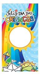 Painel Vazado Retangular Interativo + Estrutura Metálica Dia das crianças