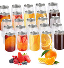 Garrafa pet transparente com tampa de alumínio 200 unidades