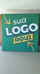 Backdrop Retrátil Personalizado – Estrutura de Aço inoxidavel