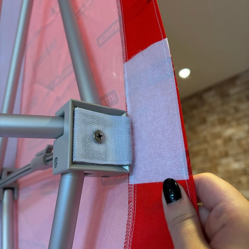 Backdrop Retrátil Personalizado – Estrutura de Aço inoxidavel