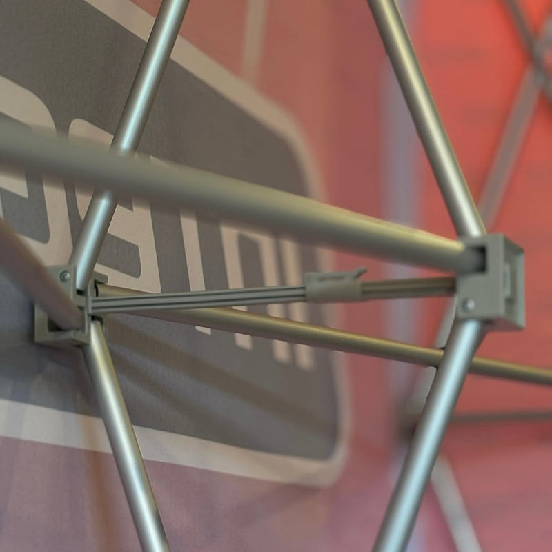 Backdrop Retrátil Personalizado – Estrutura de Aço inoxidavel